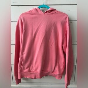 SUPER WORLD Ladies Women’s Size Medium Coral Pink Hoodie
